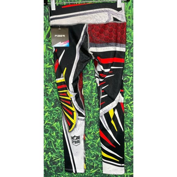 NWT Atlanta Falcons Fiber FBR Football Edition NFL Crop Leggings OS Fits Most - Picture 2 of 5